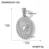 Wholesale Jewelry 316L Stainless Steel Geometric Fashion Pendant Accessories Furnace Vacuum Plating 18K Real Gold