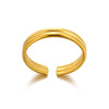 Wholesale Jewelry Stainless Steel Geometric Heart Bow Open Female Ring Electroplated