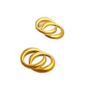 Wholesale Jewelry Stainless Steel Geometric Heart Electroplated Earrings Couple Style
