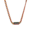 Wholesale Jewelry Stainless Steel Geometric Letters Numbers Text Dripping Oil Pendant Necklace And Bracelet Gold Plated