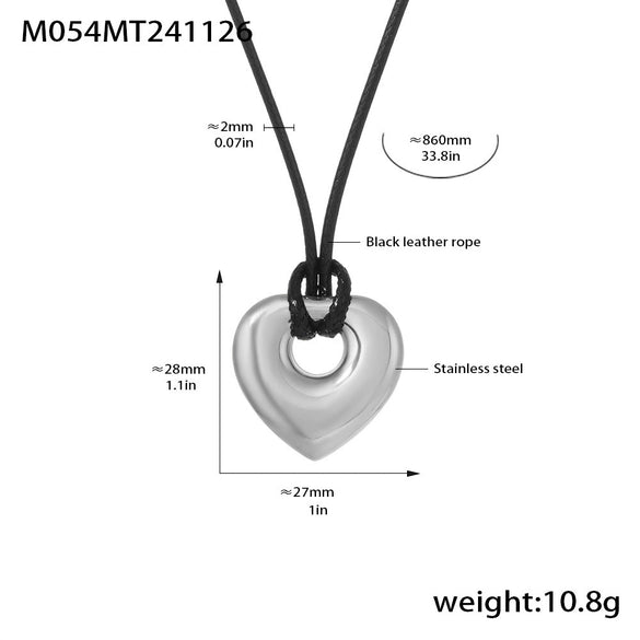 Wholesale Jewelry Stainless Steel Geometric Light Luxury Style Chain Pendant With Pvd Real Gold Electroplating