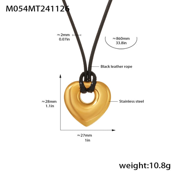 Wholesale Jewelry Stainless Steel Geometric Light Luxury Style Chain Pendant With Pvd Real Gold Electroplating