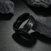 Wholesale Jewelry Stainless Steel Geometric Men's Ring Electroplated