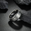 Wholesale Jewelry Stainless Steel Geometric Men's Ring Electroplated
