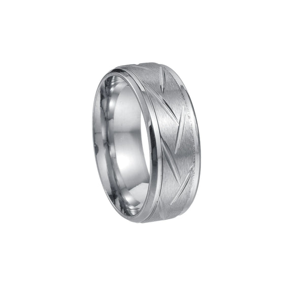 Wholesale Jewelry Stainless Steel Geometric Men's Ring Electroplated