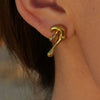 Wholesale Jewelry Stainless Steel Geometric Minimalist Electroplating Earrings For Women