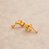 Wholesale Jewelry Stainless Steel Geometric Minimalist Electroplating Earrings For Women