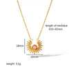 Wholesale Jewelry Stainless Steel Geometric Mixed Gemstone Setting Electroplated O Word Chain Necklace For Women