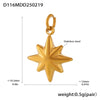 Wholesale Jewelry Stainless Steel Geometric Multielement Pendant 18K Gold Plated