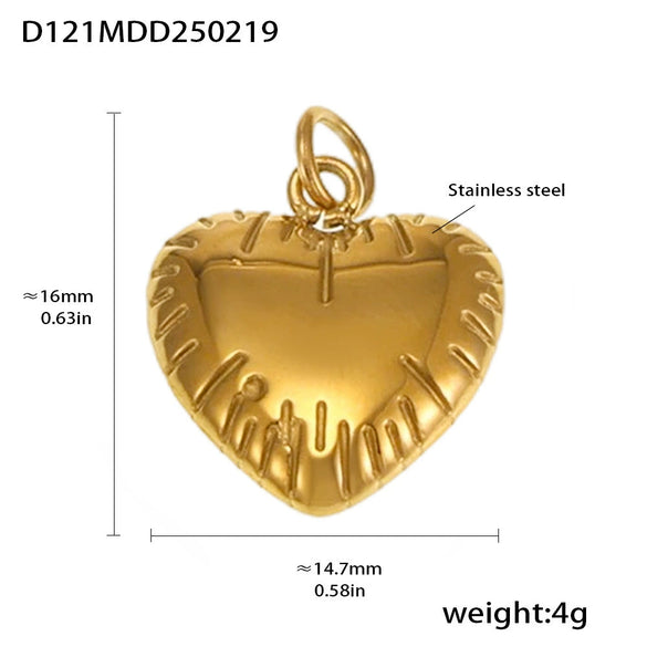 Wholesale Jewelry Stainless Steel Geometric Multielement Pendant 18K Gold Plated