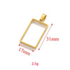 Wholesale Jewelry Stainless Steel Geometric Multishaped Rectangular Electroplated Earrings Pendant Necklace