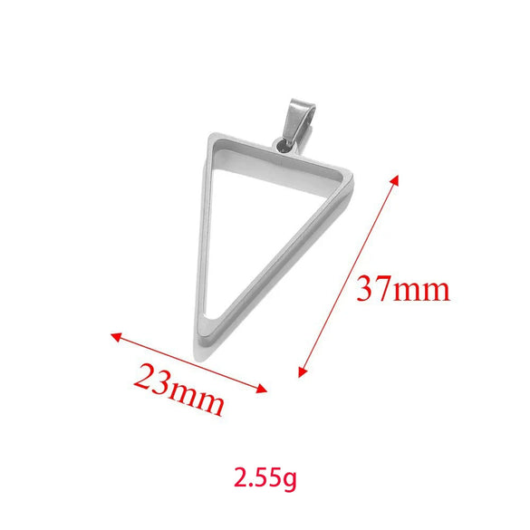 Wholesale Jewelry Stainless Steel Geometric Multishaped Rectangular Electroplated Earrings Pendant Necklace