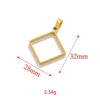 Wholesale Jewelry Stainless Steel Geometric Multishaped Rectangular Electroplated Earrings Pendant Necklace