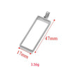 Wholesale Jewelry Stainless Steel Geometric Multishaped Rectangular Electroplated Earrings Pendant Necklace