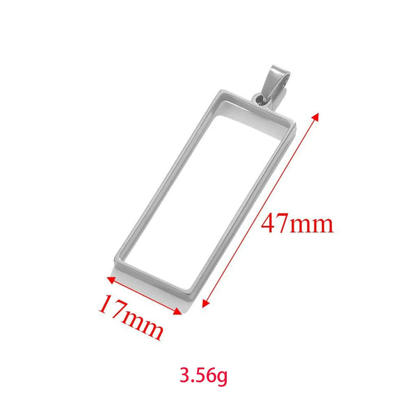 Wholesale Jewelry Stainless Steel Geometric Multishaped Rectangular Electroplated Earrings Pendant Necklace