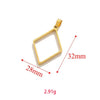 Wholesale Jewelry Stainless Steel Geometric Multishaped Rectangular Electroplated Earrings Pendant Necklace