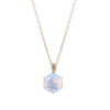 Wholesale Jewelry Stainless Steel Geometric Opal Necklace Women's Hip Hop Retro Classic Ochain Electroplating