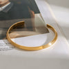 Wholesale Jewelry Stainless Steel Geometric Original Design Electroplated Open Bracelet