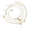 Wholesale Jewelry Stainless Steel Geometric Original Design Minimalist Electroplating Oil Drop Conch Necklace And Bracelet For Women