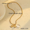 Wholesale Jewelry Stainless Steel Geometric Pendant Necklace And Bracelet With Electroplating For Women