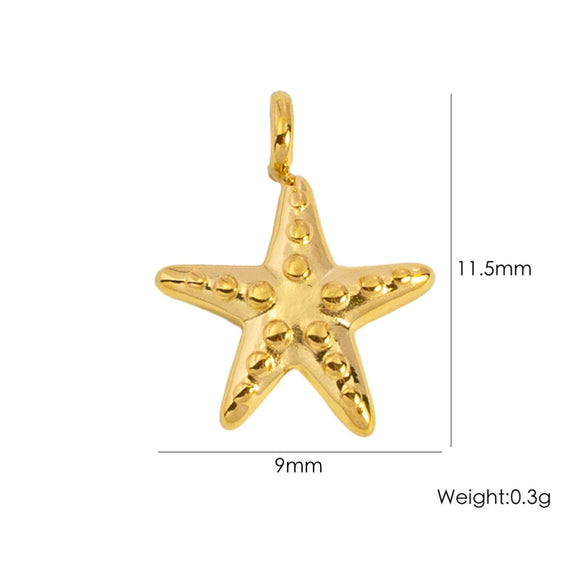 Wholesale Jewelry Stainless Steel Geometric Pendant With Natural Stone And Furnace Electroplating