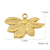 Wholesale Jewelry Stainless Steel Geometric Pendant With Natural Stone And Furnace Electroplating