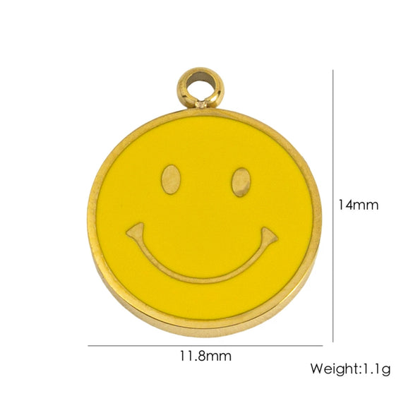 Wholesale Jewelry Stainless Steel Geometric Pendant With Natural Stone And Furnace Electroplating