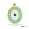 Wholesale Jewelry Stainless Steel Geometric Pendant With Natural Stone And Furnace Electroplating