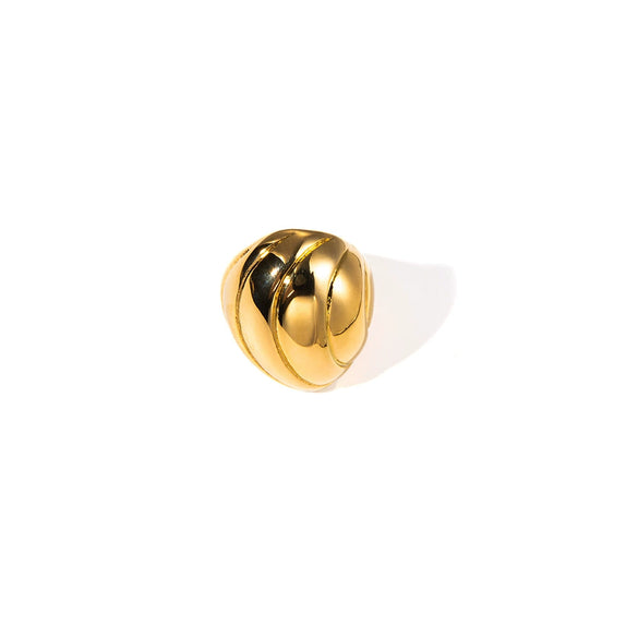 Wholesale Jewelry Stainless Steel Geometric Personality Ring Electroplating Unisex