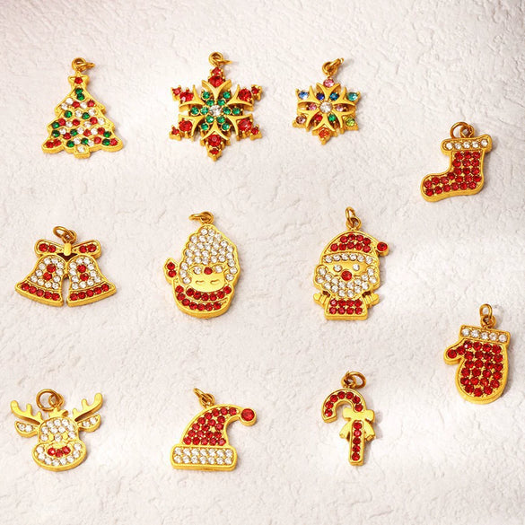 Wholesale Jewelry 316L Stainless Steel Geometric Plant Flowers Style Electroplating Pendant