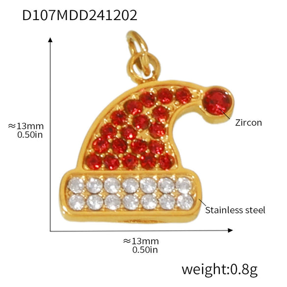 Wholesale Jewelry 316L Stainless Steel Geometric Plant Flowers Style Electroplating Pendant