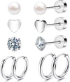 Wholesale Jewelry Stainless Steel Geometric Plant Flowers Style Electroplating Stud Earrings