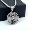 Wholesale Jewelry Stainless Steel Geometric Polishing Pendant Necklace Ancient Greek Mythology Belief Series