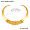 Wholesale Jewelry 316L Stainless Steel Geometric Punk Opening Necklace With Electroplating