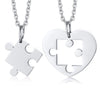 Wholesale Jewelry Stainless Steel Geometric Puzzle Pendant Necklace For Couple With Electroplating Ochain