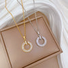 Wholesale Jewelry Stainless Steel Geometric Ring And Necklace For Unisex
