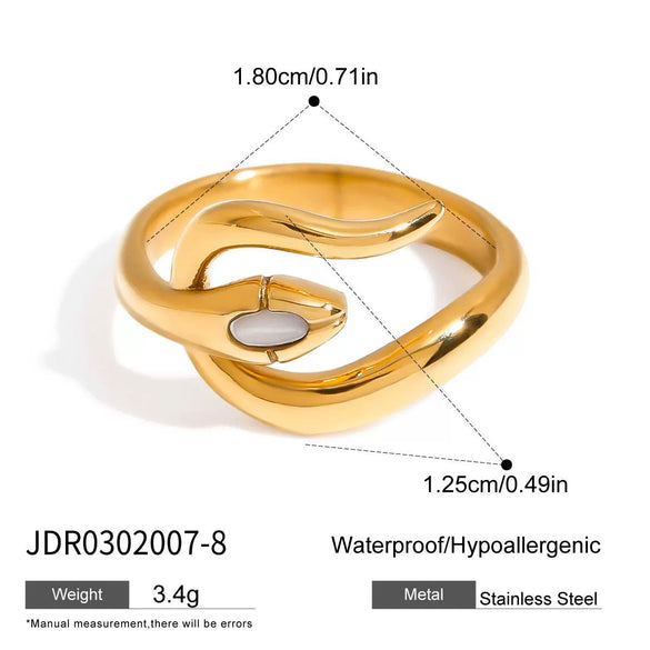 Wholesale Jewelry Stainless Steel Geometric Ring Electroplating For Women