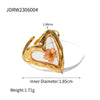 Wholesale Jewelry Stainless Steel Geometric Ring Electroplating Women's