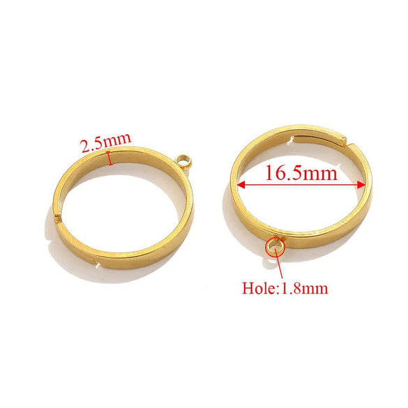 Wholesale Jewelry Stainless Steel Geometric Ring Handmade