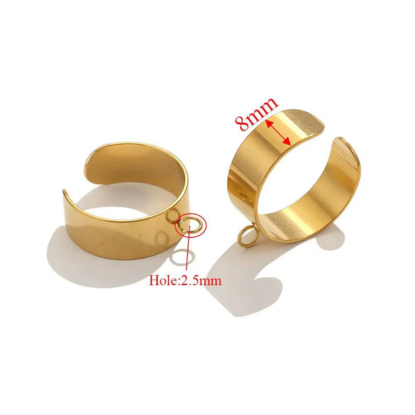 Wholesale Jewelry Stainless Steel Geometric Ring Handmade