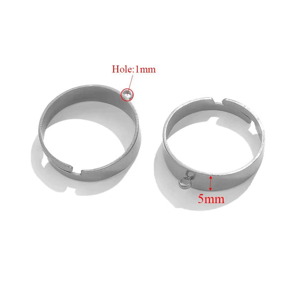 Wholesale Jewelry Stainless Steel Geometric Ring Handmade