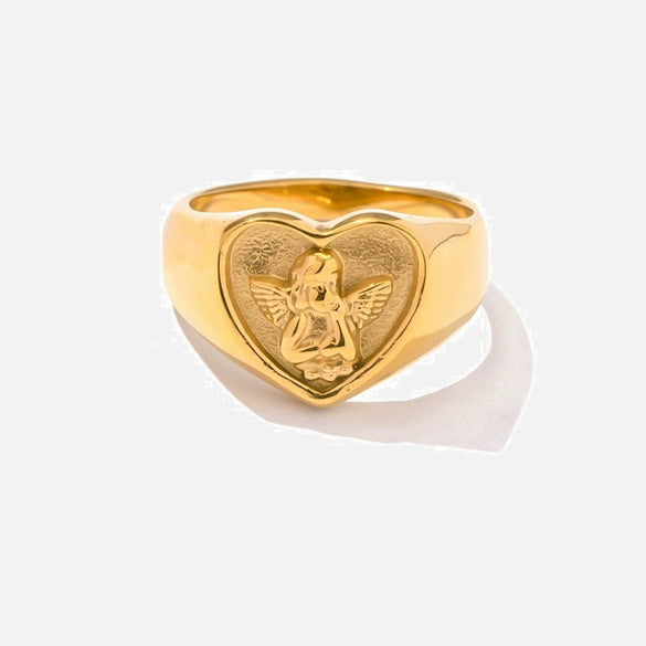 Wholesale Jewelry Stainless Steel Geometric Ring With Electroplating And Original Design