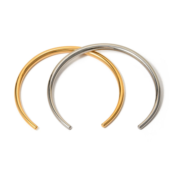 Wholesale Jewelry Stainless Steel Geometric Simple Smooth Collar Trend
