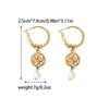 Wholesale Jewelry Stainless Steel Geometric Star Shape Electroplating Tassel Earrings For Women