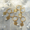 Wholesale Jewelry Stainless Steel Geometric Star Shape Electroplating Tassel Earrings For Women