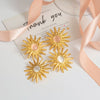 Wholesale Jewelry Stainless Steel Geometric Style Electroplating Earrings For Women