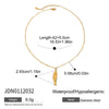 Wholesale Jewelry Stainless Steel Geometric Style Electroplating O Word Chain Necklace For Women