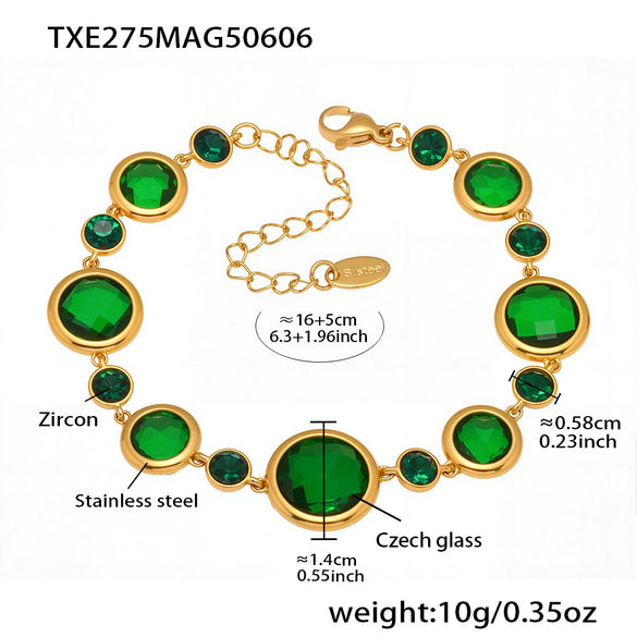 Wholesale Jewelry Stainless Steel Geometric Style Electroplating Women's Bracelet