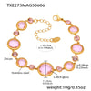 Wholesale Jewelry Stainless Steel Geometric Style Electroplating Women's Bracelet