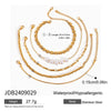 Wholesale Jewelry Stainless Steel Geometric Style Multifold Bracelet And Necklace